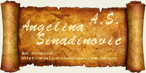 Angelina Sinadinović vizit kartica